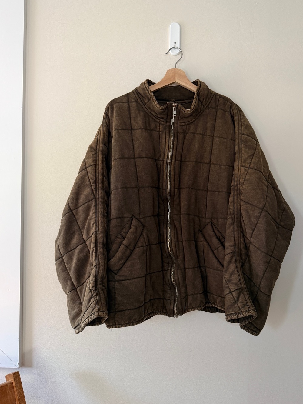Free People Dolman Quilted Knit Jacket